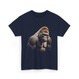 Gorilla Wildlife Preservation Animals T-Shirt - Navy