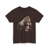 Gorilla Wildlife Preservation Animals T-Shirt - Dark Chocolate