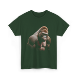 Gorilla Wildlife Preservation Animals T-Shirt - Forest Green