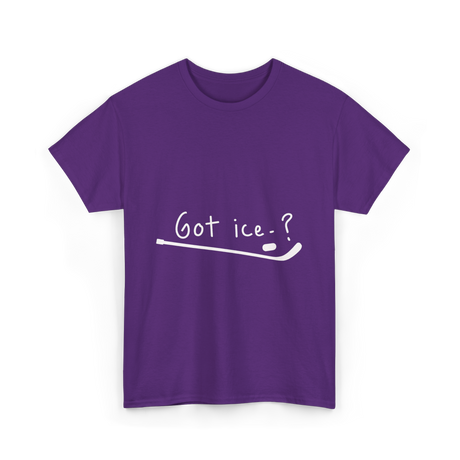 Got Ice Ice Hockey T-Shirt - Purple