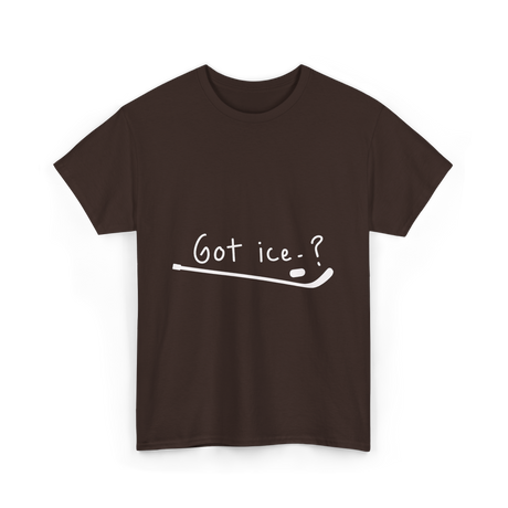 Got Ice Ice Hockey T-Shirt - Dark Chocolate