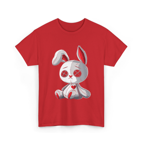 Goth Bunny Cute Kawaii T-Shirt - Red