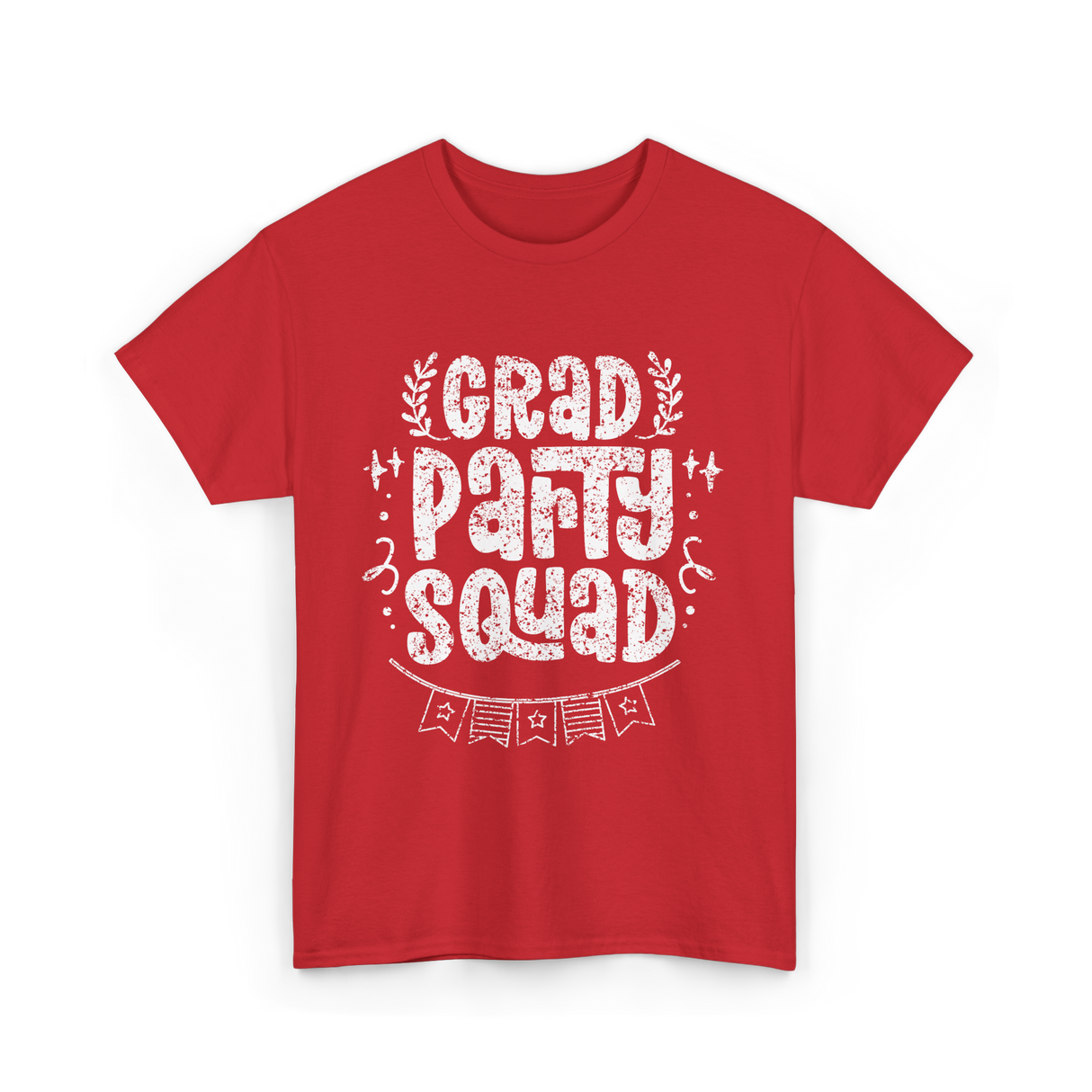 Grad Party Squad Graduation Celebration T-Shirt - Red