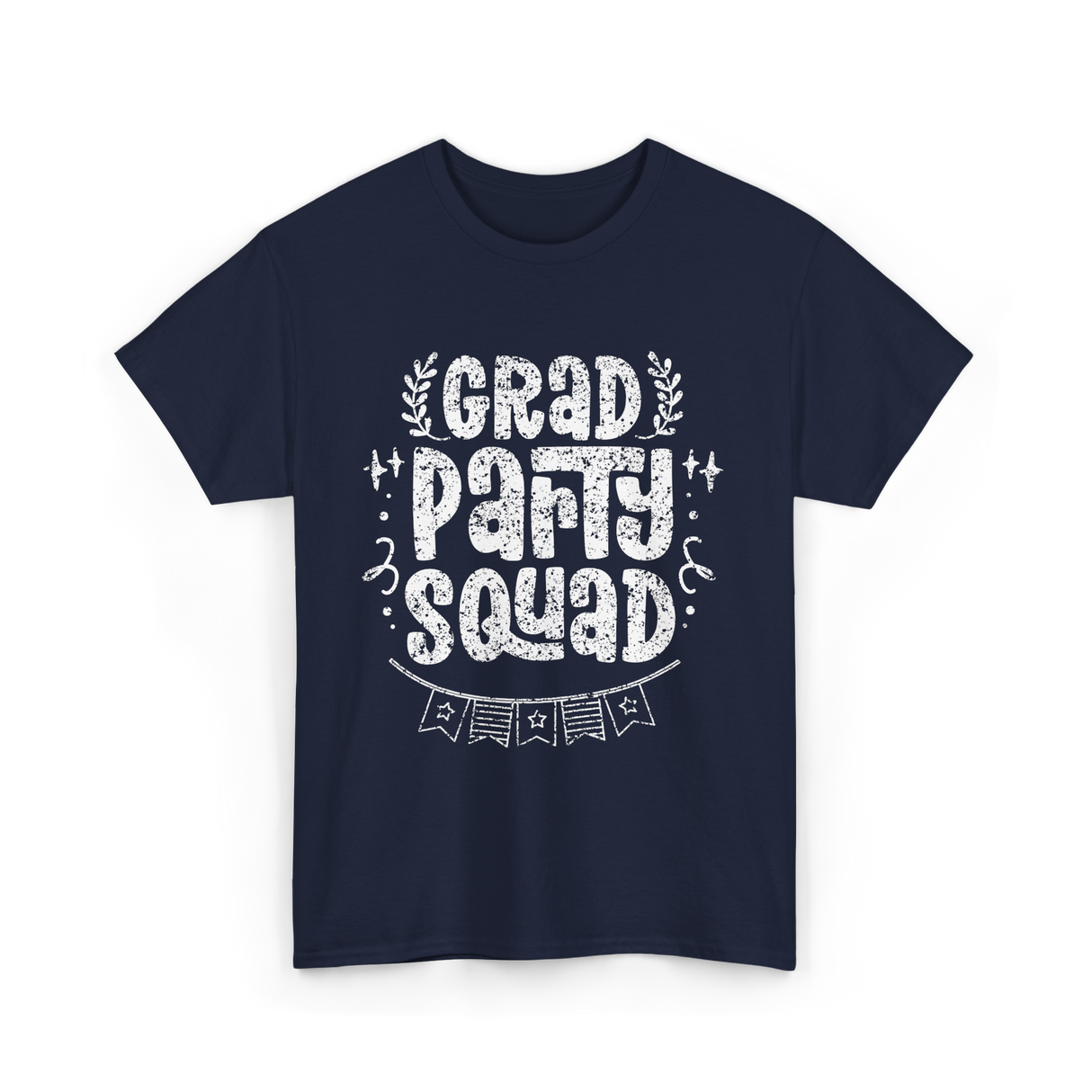 Grad Party Squad Graduation Celebration T-Shirt - Navy