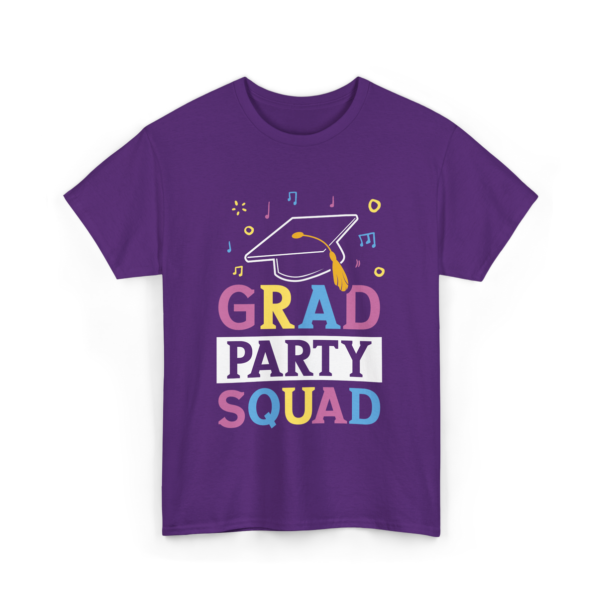 Grad Party Squad Graduation Celebration T-Shirt - Purple