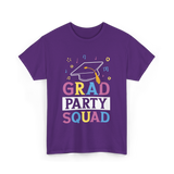 Grad Party Squad Graduation Celebration T-Shirt - Purple