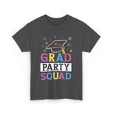 Grad Party Squad Graduation Celebration T-Shirt - Dark Heather