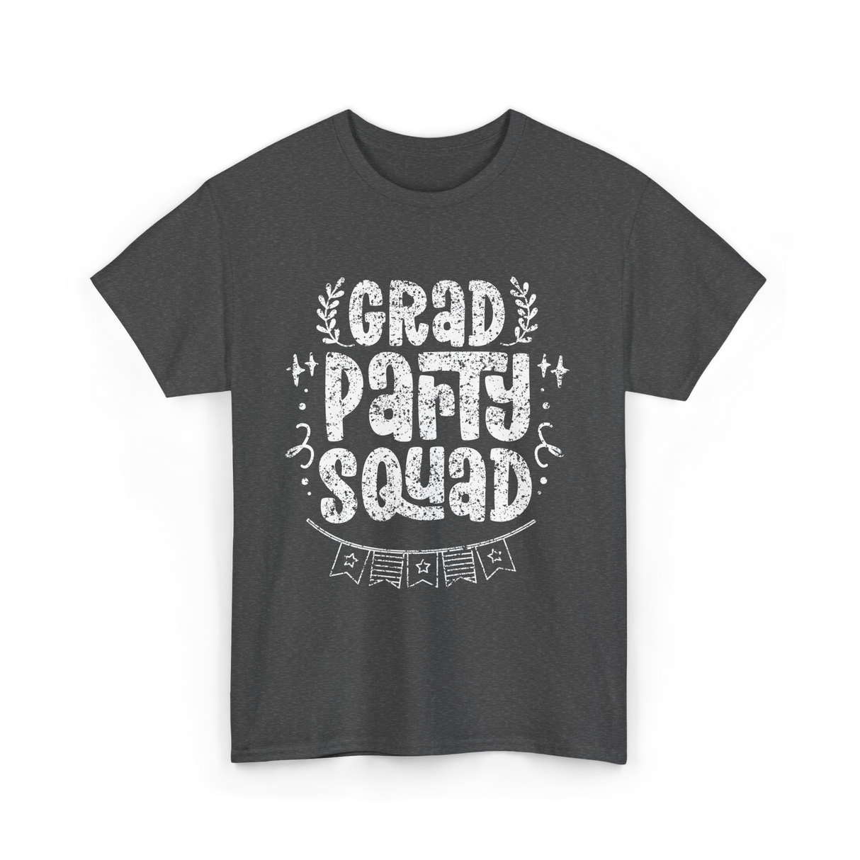 Grad Party Squad Graduation Celebration T-Shirt - Dark Heather