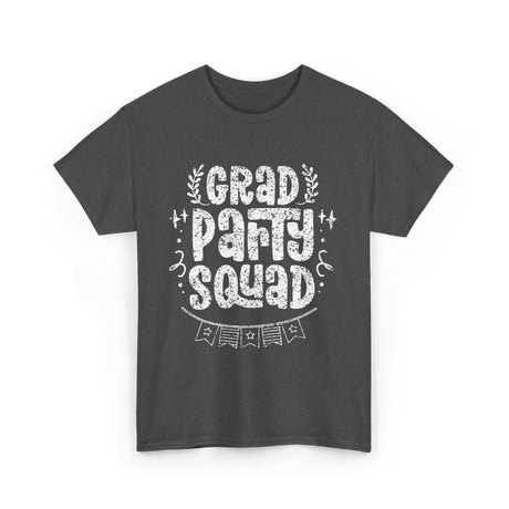 Grad Party Squad Graduation Celebration T-Shirt - Dark Heather