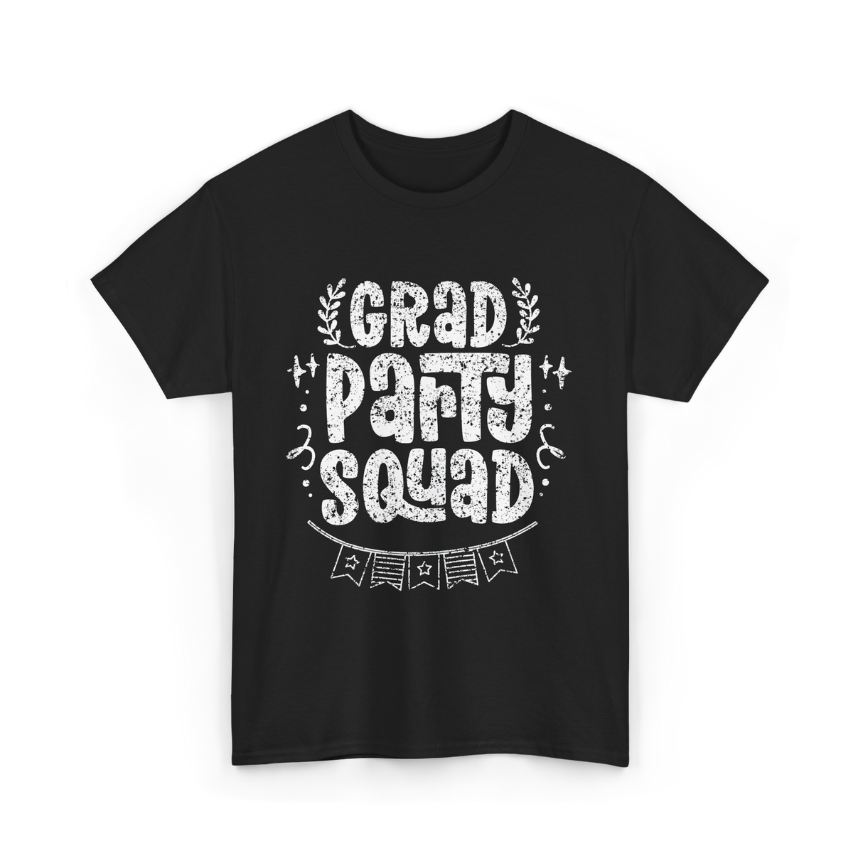 Grad Party Squad Graduation Celebration T-Shirt - Black