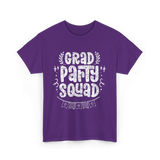 Grad Party Squad Graduation Celebration T-Shirt - Purple