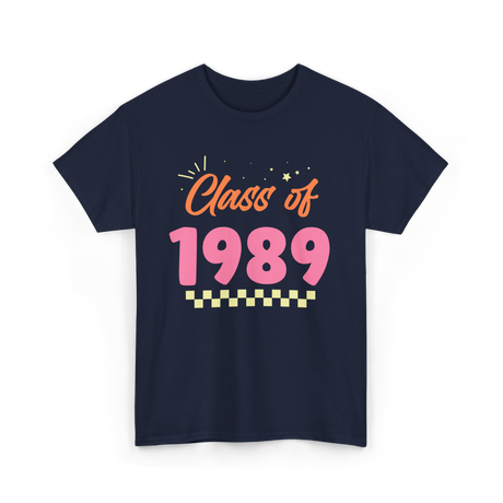 Graduation Class 1989 Reunion T-Shirt - Navy