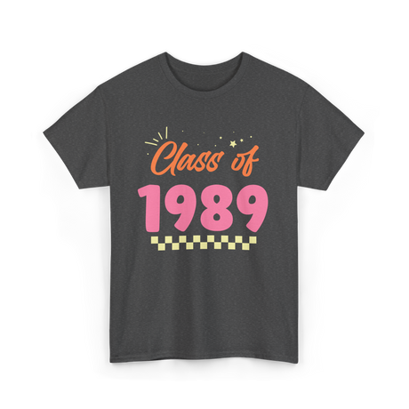 Graduation Class 1989 Reunion T-Shirt - Dark Heather