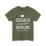 Gran is my name spoiling game T-Shirt - Military Green