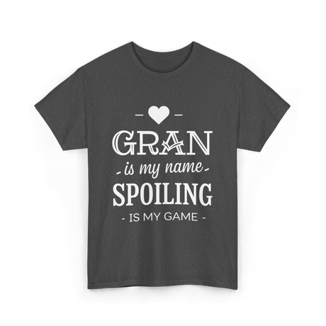 Gran is my name spoiling game T-Shirt - Dark Heather