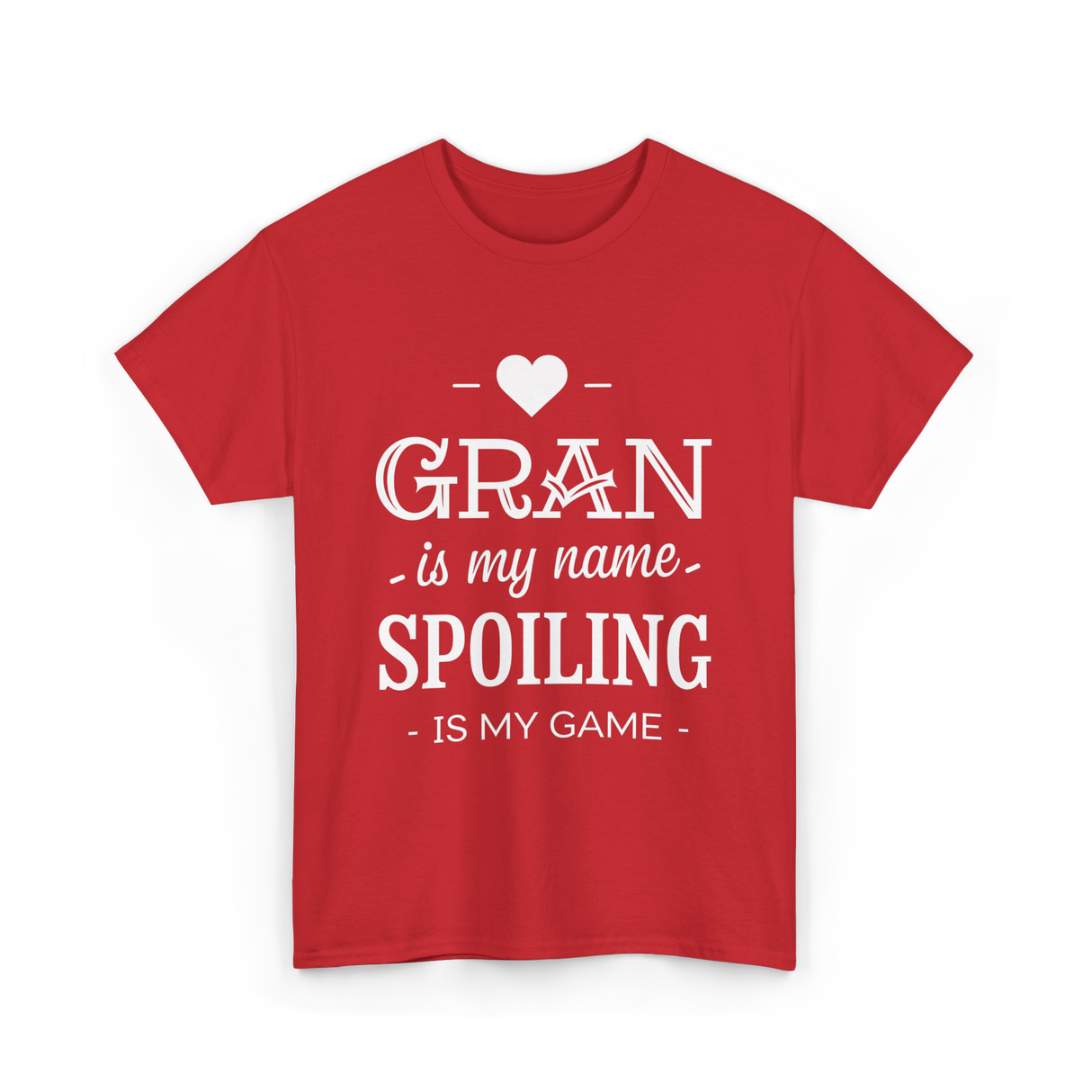 Gran is my name spoiling game T-Shirt - Red