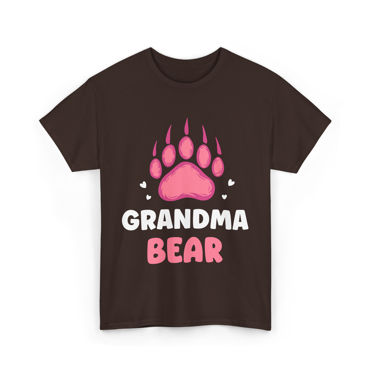 Grandma Bear Animal Lover T-Shirt - Dark Chocolate