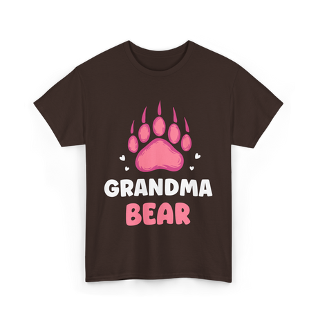 Grandma Bear Animal Lover T-Shirt - Dark Chocolate