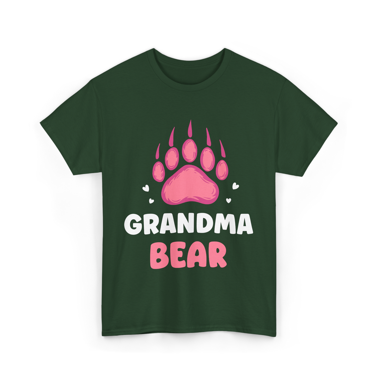 Grandma Bear Animal Lover T-Shirt - Forest Green