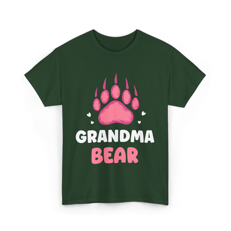 Grandma Bear Animal Lover T-Shirt - Forest Green