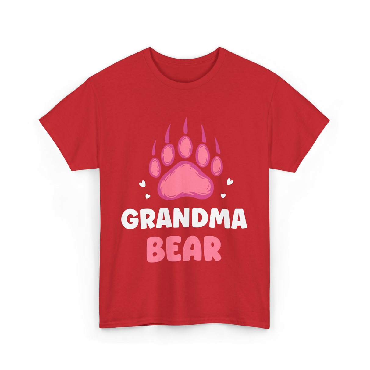 Grandma Bear Animal Lover T-Shirt - Red