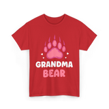 Grandma Bear Animal Lover T-Shirt - Red