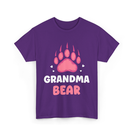 Grandma Bear Animal Lover T-Shirt - Purple