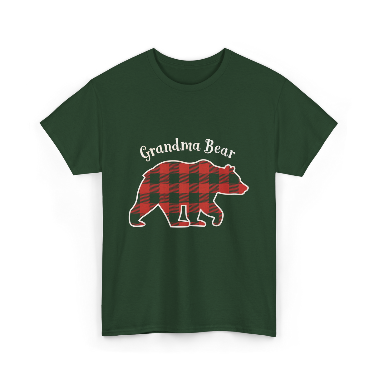 Grandma Bear T-Shirt - Forest Green