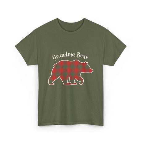 Grandma Bear T-Shirt - Military Green