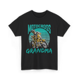 Grandma Biker Motocross Riding T-Shirt - Black