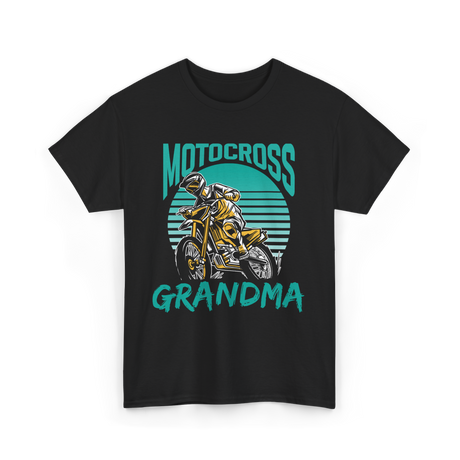 Grandma Biker Motocross Riding T-Shirt - Black