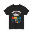 Grandma Bingo Game T-Shirt - Black