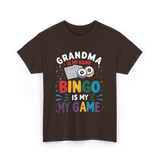 Grandma Bingo Game T-Shirt - Dark Chocolate