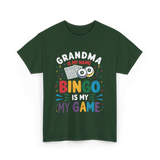 Grandma Bingo Game T-Shirt - Forest Green