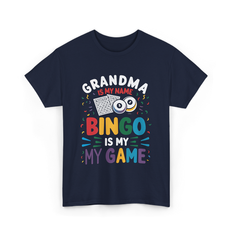 Grandma Bingo Game T-Shirt - Navy