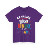 Grandma Bingo Game T-Shirt - Purple