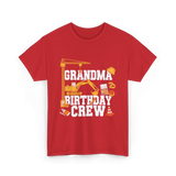 Grandma Birthday Crew Construction T-Shirt - Red