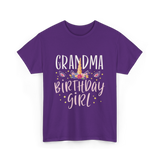 Grandma Birthday Girl Unicorn T-Shirt - Purple