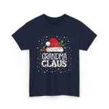 Grandma Claus Christmas Grandma T-Shirt - Navy