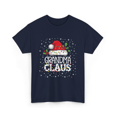 Grandma Claus Christmas Grandma T-Shirt - Navy