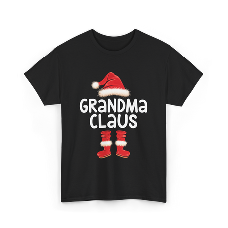 Grandma Claus Christmas Grandma T-Shirt - Black