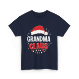 Grandma Claus Christmas Grandma T-Shirt - Navy