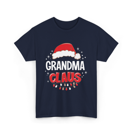 Grandma Claus Christmas Grandma T-Shirt - Navy