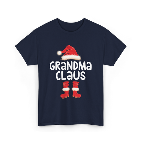 Grandma Claus Christmas Grandma T-Shirt - Navy