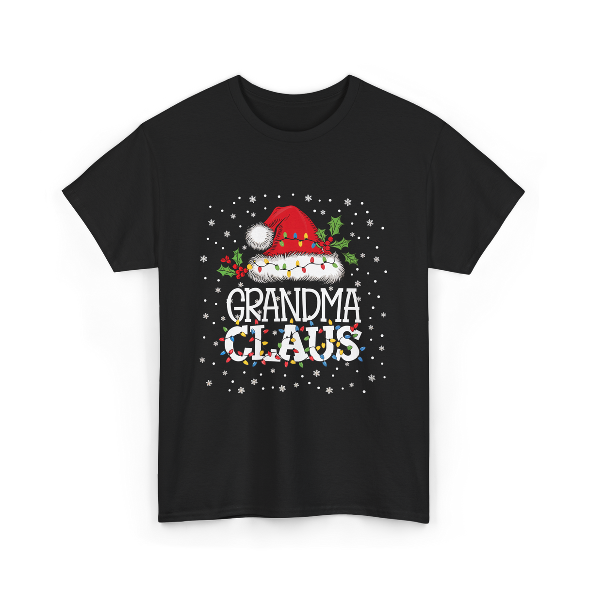 Grandma Claus Christmas Grandma T-Shirt - Black