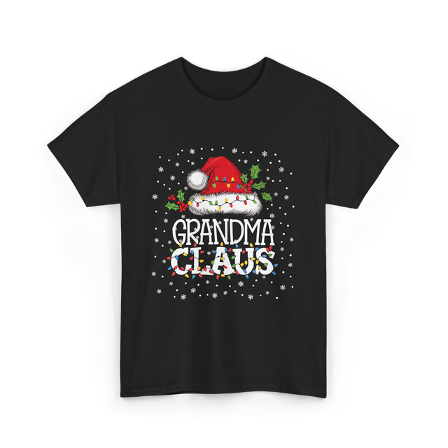 Grandma Claus Christmas Grandma T-Shirt - Black