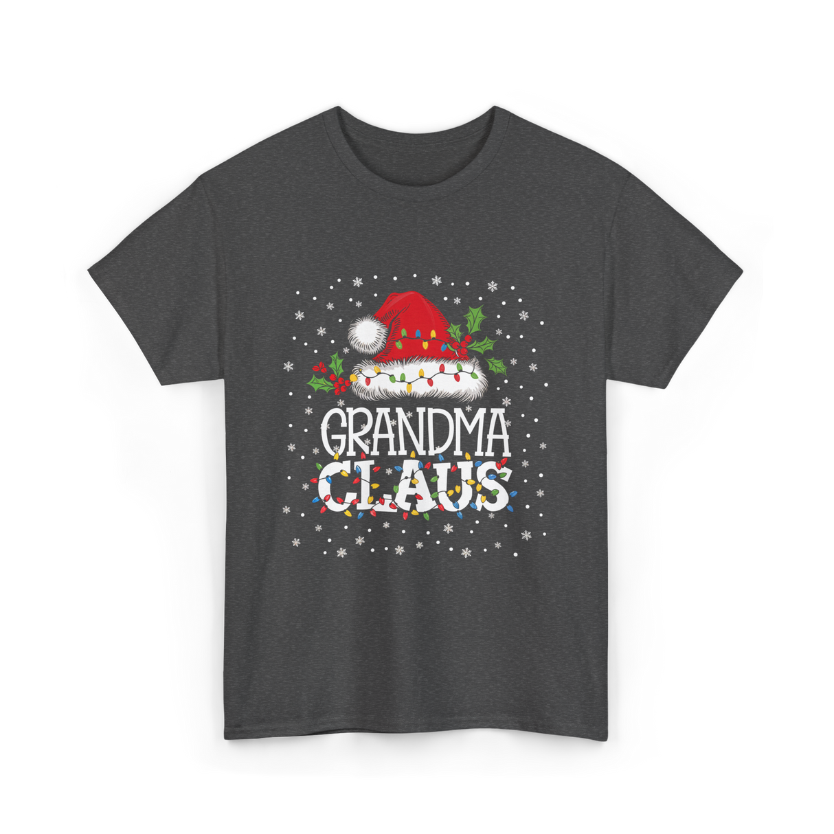 Grandma Claus Christmas Grandma T-Shirt - Dark Heather