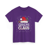 Grandma Claus Christmas Grandma T-Shirt - Purple