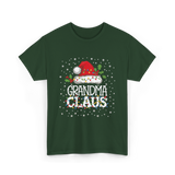 Grandma Claus Christmas Grandma T-Shirt - Forest Green