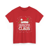 Grandma Claus Christmas Grandma T-Shirt - Red